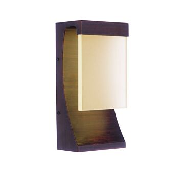 Vault LED Outdoor Wall Lantern in Aged Bronze Brushed by Craftmade
