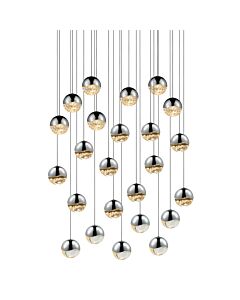 Sonneman Grapes 26.25 Inch 24 Light LED Pendant in Polished Chrome