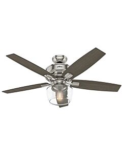 Hunter Fans Bennett 52 Inch Indoor Ceiling Fan in Brushed Nickel