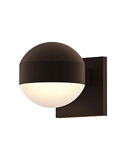 Sonneman REALS 5 Inch Downlight LED Wall Sconce in Textured Bronze