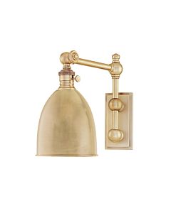 Hudson Valley Roslyn 11 Inch Wall Sconce in Aged Brass