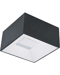 ET2 Collage 9 Inch White Glass Flush Mount in Black
