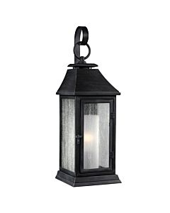 Shepherd Outdoor Wall Light in Dark Weathered Zinc by Sean Lavin